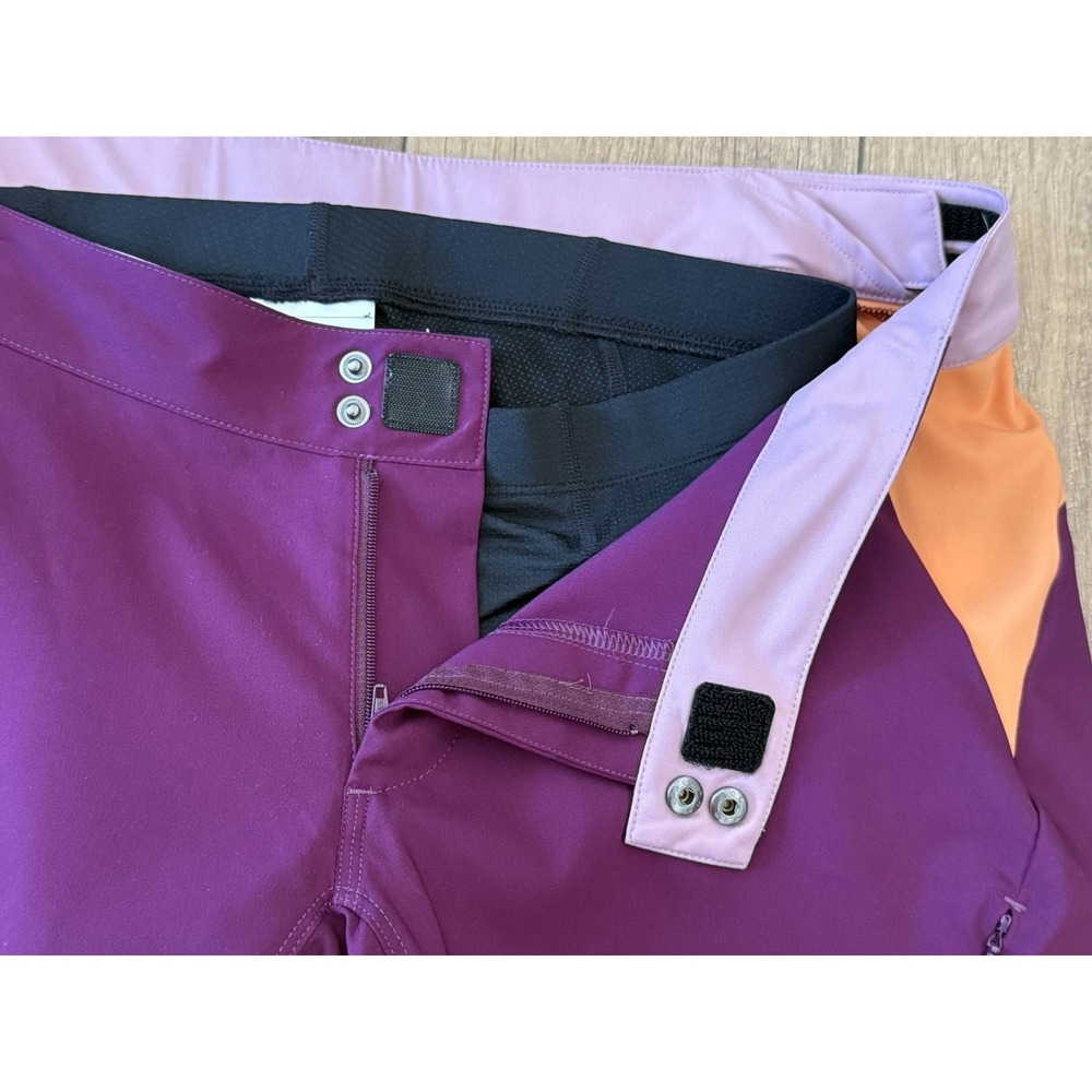 NWT Pearl Izumi Canyon Cycling Shorts Women's L Purple 8.5" Inseam Padded Liner - Picture 4 of 16